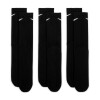 Medias Nike Everyday Ltwt Media larga 3-Pack de Hombre Negro