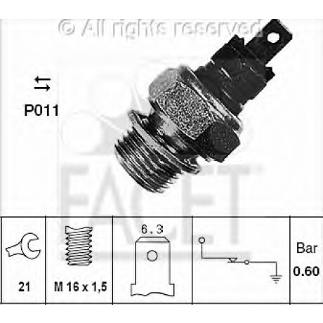 BULBO INTERRUPTOR CITROEN - PEUGEOT ACEITE AX/ZX/C15/106/205 16X1.5 NC - BULBO INTERRUPTOR CITROEN - PEUGEOT ACEITE AX/ZX/C15/106/205 16X1.5 NC -