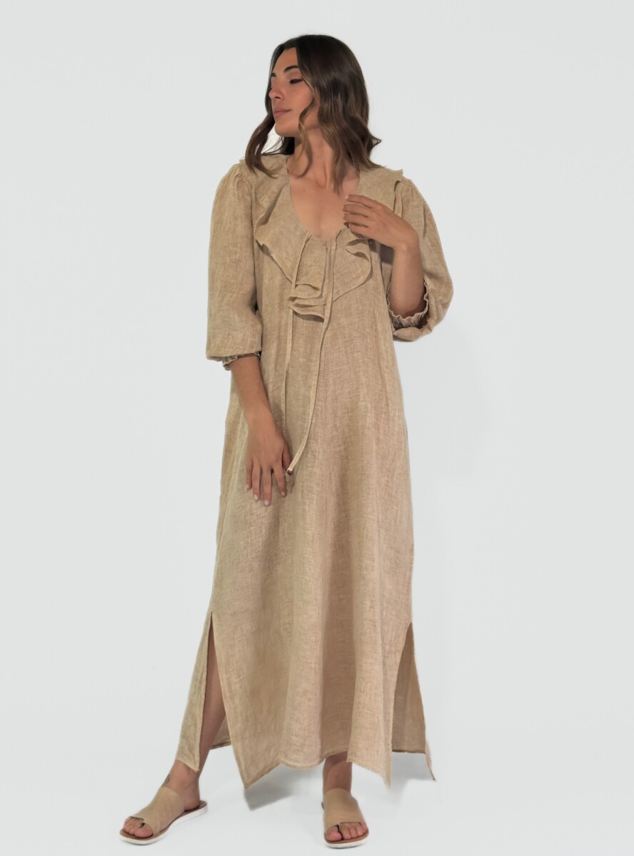 VESTIDO FAENZA - CAMEL 