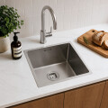 PILETA SIMPLE QUADRUM ACERO INOXIDABLE 40X40 CM TRAMONTINA Pileta Simple Quadrum Acero Inoxidable 40x40 Cm Tramontina