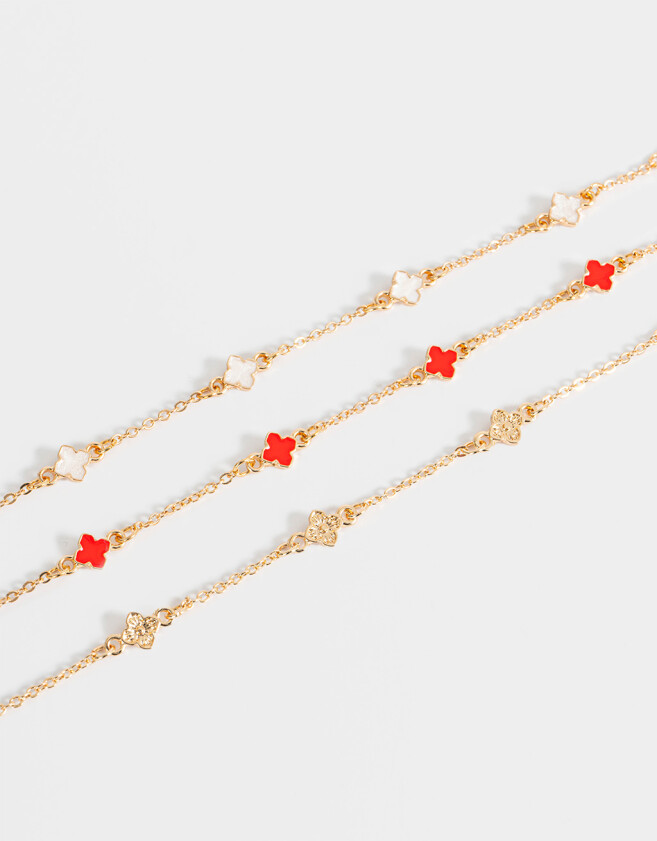 Pulseras Flexibles Sets Lucky Set De Pulseras Lucky - Dorado