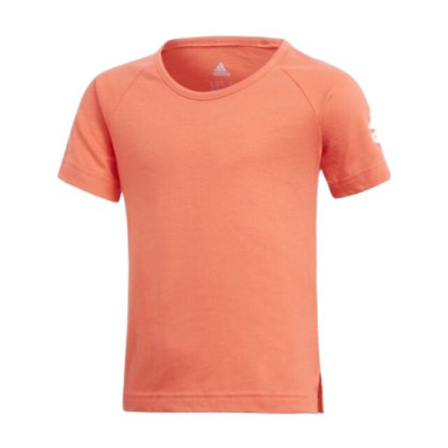 Remera Infantil Adidas Cotton Jrs Rojo - Blanco