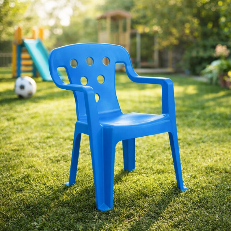 Silla infantil con apoya brazos AZUL