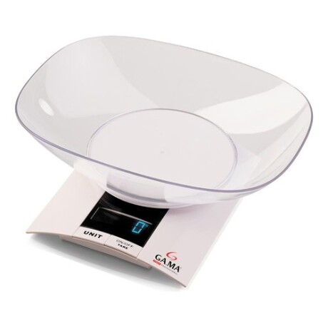 Balanza de cocina GAMA con bowl hasta 3Kg Blanco