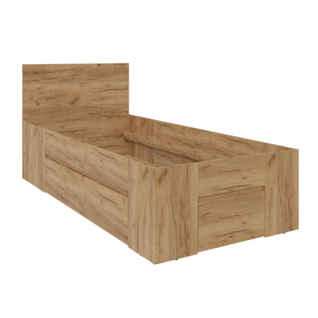 Estructura De Cama 90X190 Limfjorden 2 Cajones Roble Natural