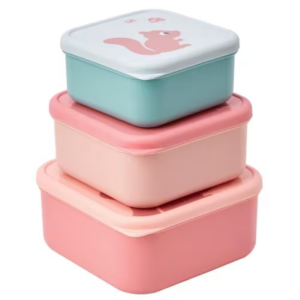 Set x3 tupper BUBA cloudy rosa