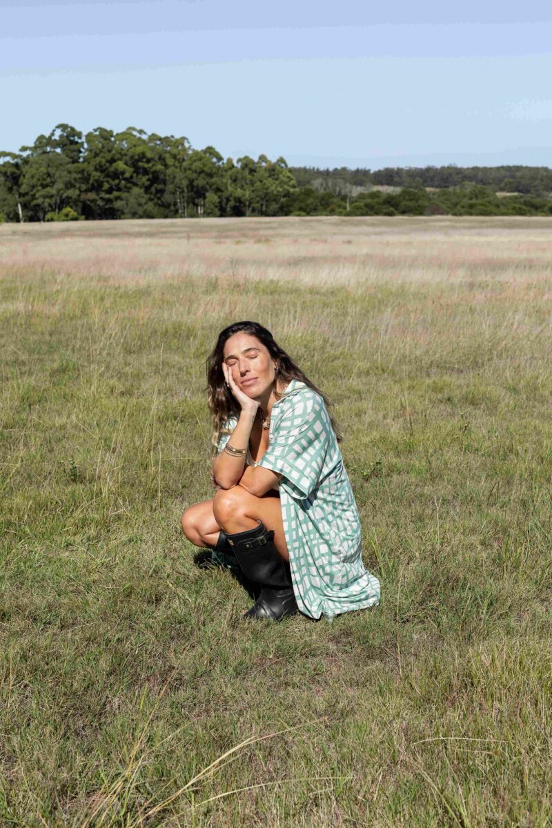 Camisa Maternal Pupa – Viscosa suave con bolsillos prácticos Estampa Verde