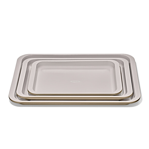 OXO GG JUEGO DE 3 UTENSILIOS PARA HORNEAR ANTIADHERENTE PRO CON RECUBRIMIENTO CERÁMICO METAL - BISCUIT N/A