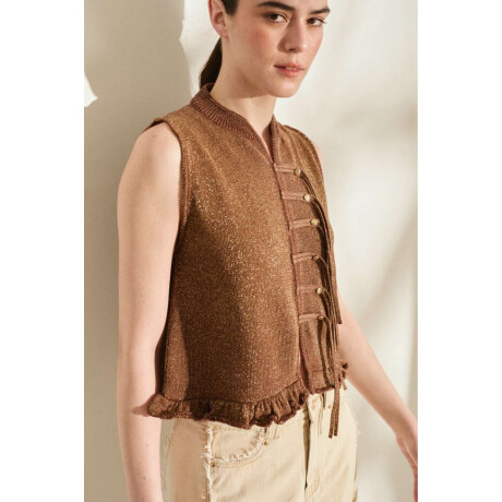 Top Sol Chocolate Con Lurex