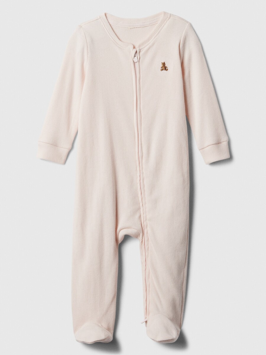 Pijama Con Cierre Bebé - Barely Pink 612 