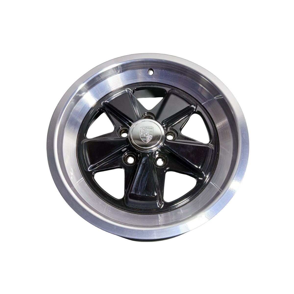 LLANTA PORSCHE PLATA Y NEGRO FUCHS (OUTLET) 