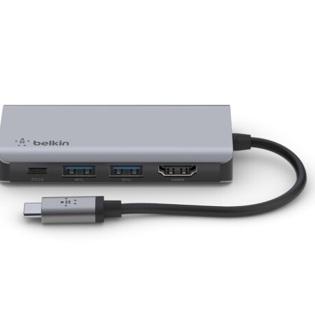 Belkin CONNECT 4-in-1 - Hub adaptador multipuertos - USB-C - HDMI Belkin CONNECT 4-in-1 - Hub adaptador multipuertos - USB-C - HDMI