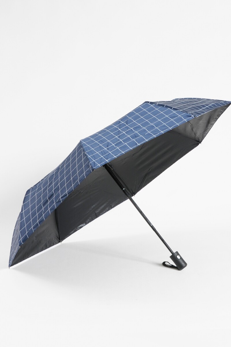 Paraguas estampa geométrica azul