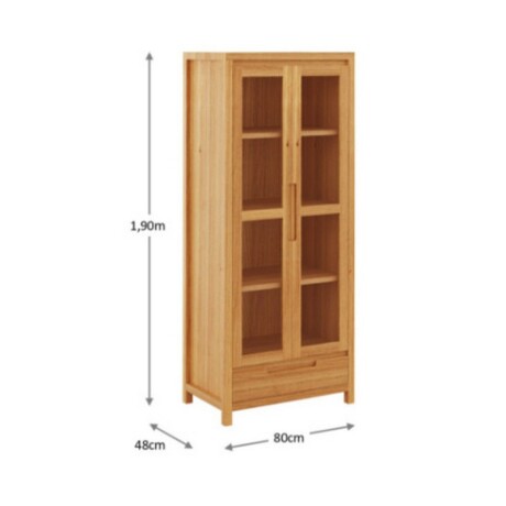 CRISTALERO FINESTRA NATURE 2 PUERTAS 1 CAJON RUSTICO CLARO CRISTALERO FINESTRA NATURE 2 PUERTAS 1 CAJON RUSTICO CLARO