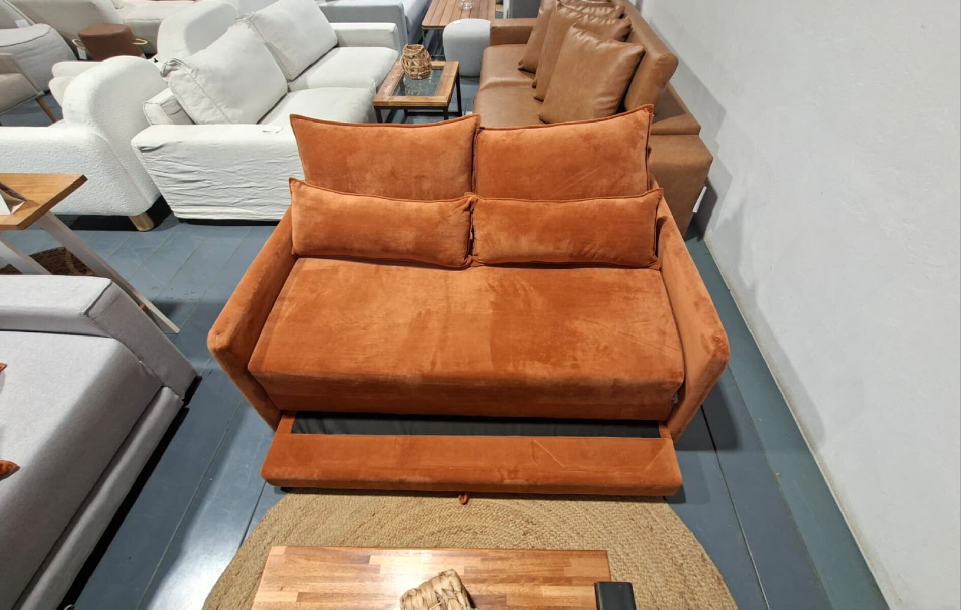 Sofá Cama Tranquil Terracota 