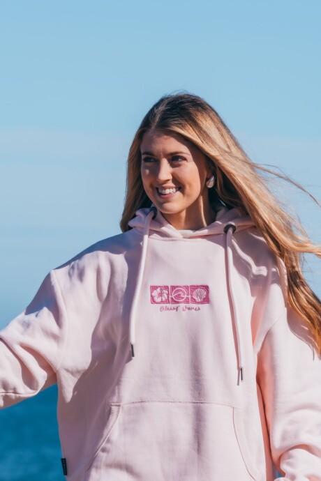Hoodie Marina Bordado / Rosa U