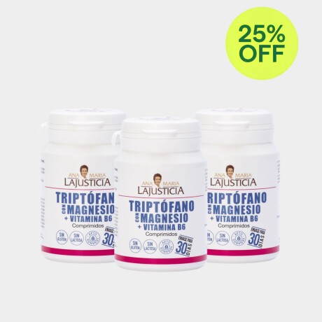 Triptófano con Magnesio + Vitamina B6 - 3un. 20% off Triptófano con Magnesio + Vitamina B6 - 3un. 20% off
