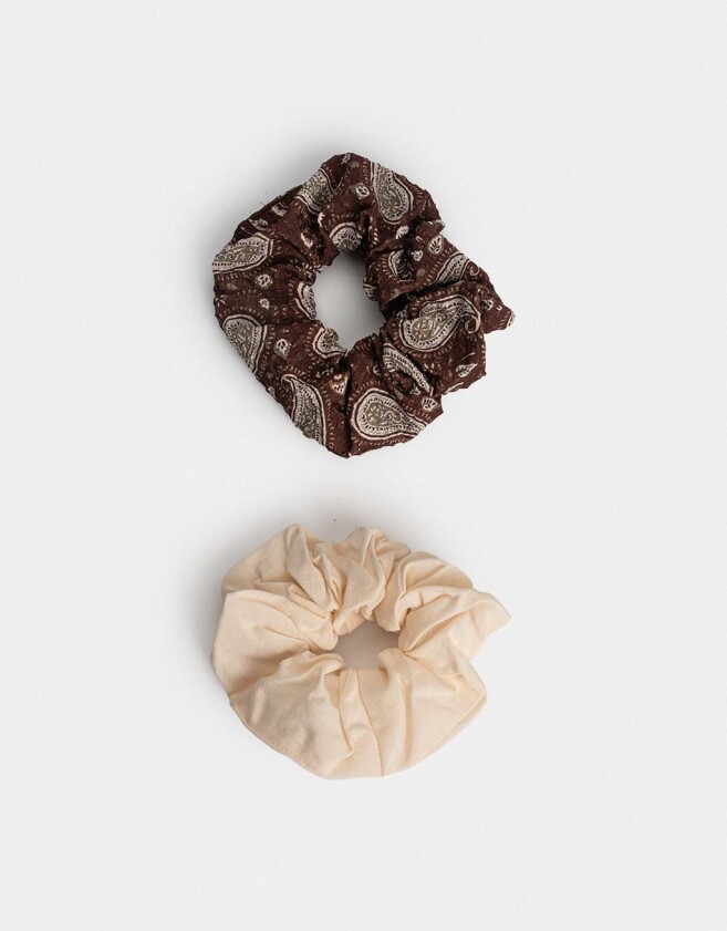 Skunzies Set por 2 Scrunchie - Combinacion Bicolor