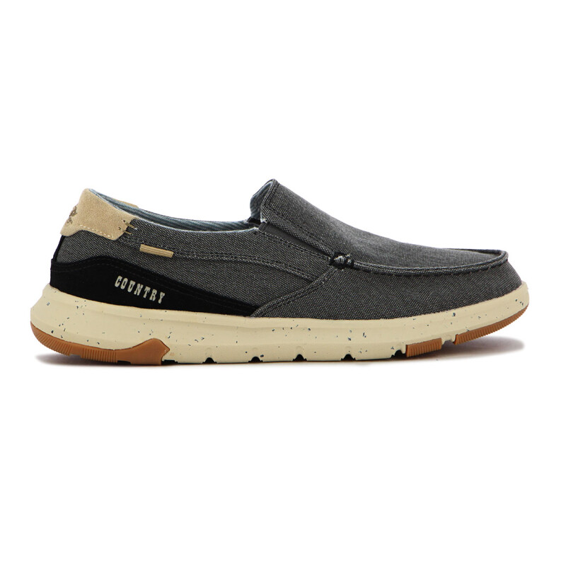 Country Zapato Casual De Hombre Con Elastico - Negro Negro