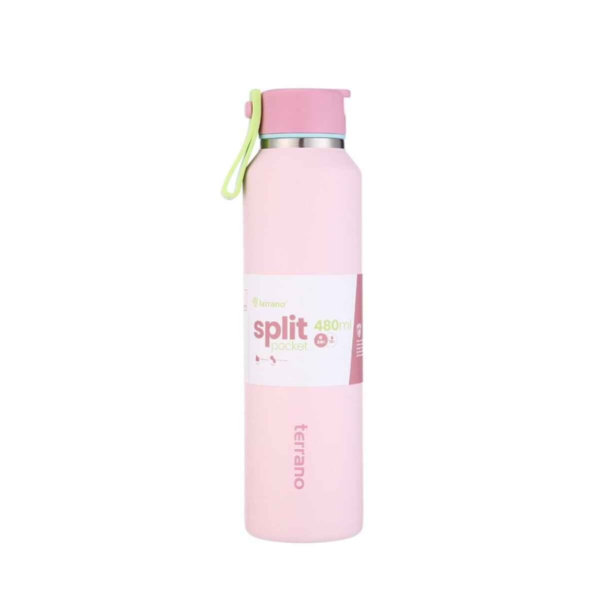 Botella Split Pocket 2118020 480Ml Doble Capa Ub - ROSADO 