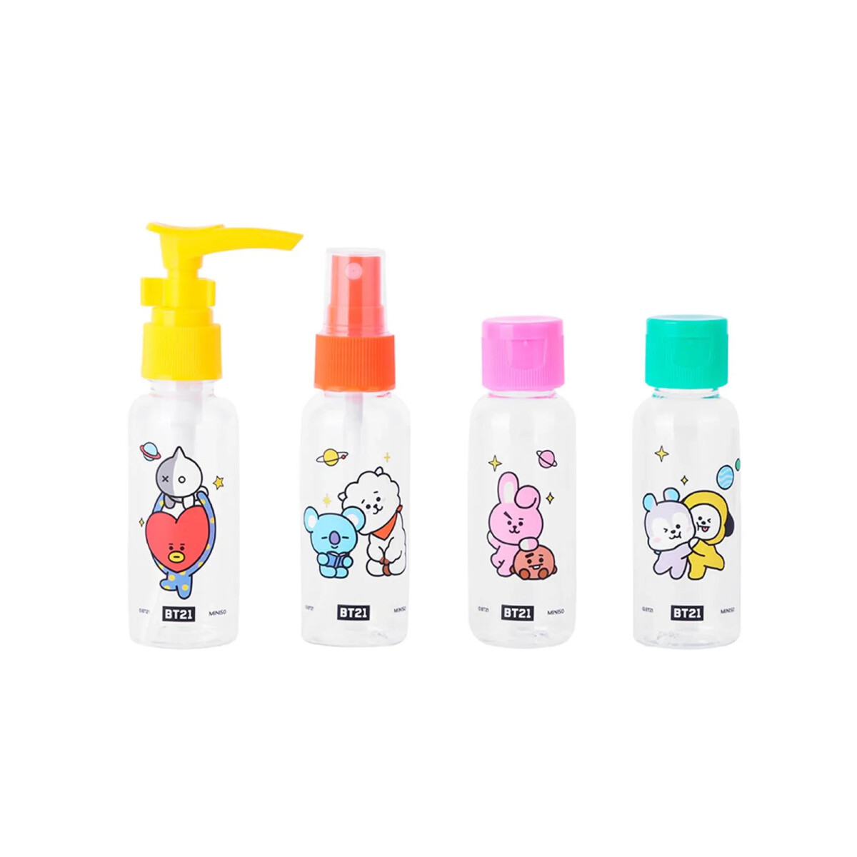 Set frascos BT21 4pcs 