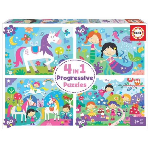 Jue.Puzzle Mundo D/Fantasia 4/En 1 N/a