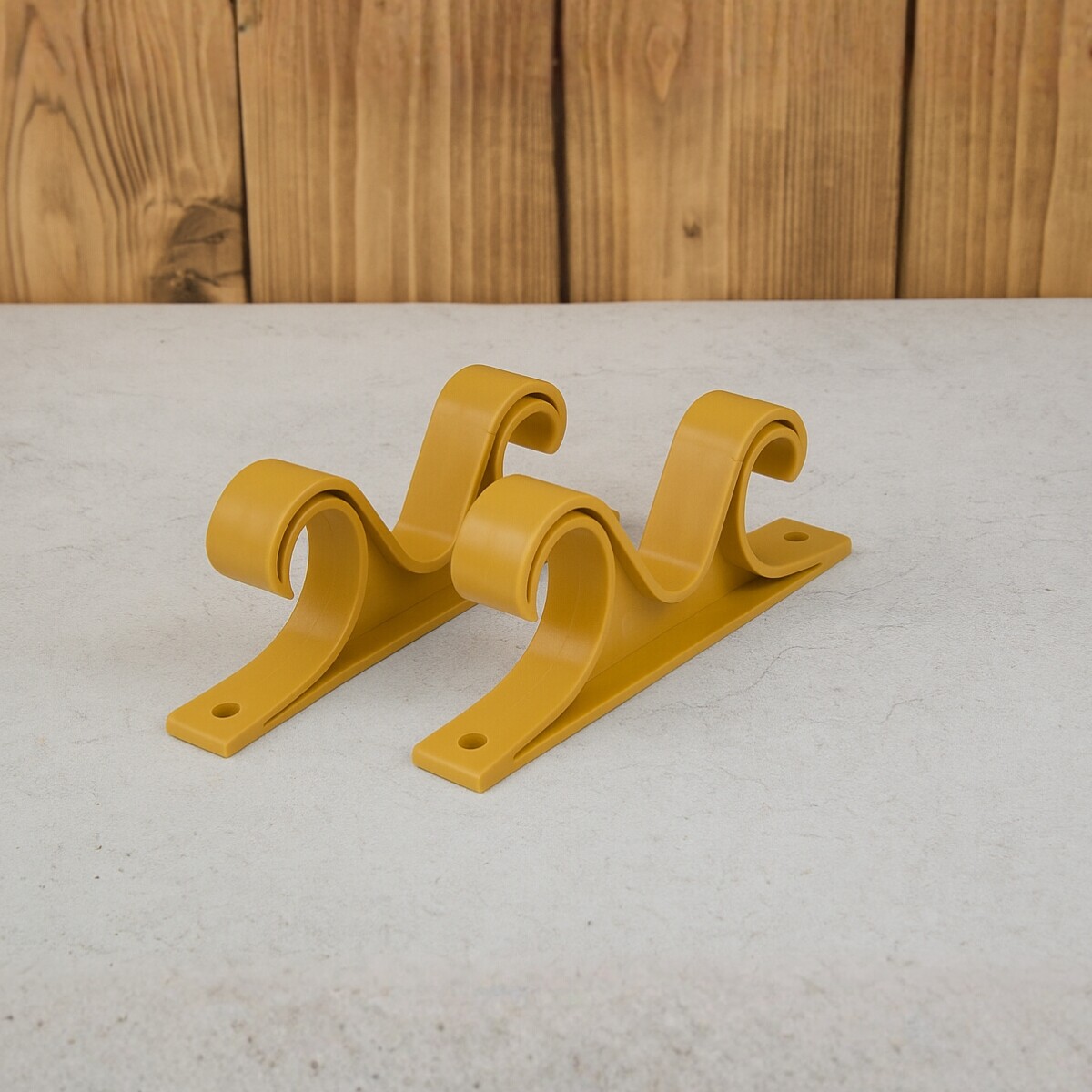 Set x2 soportes de techo doble - MARRON CLARO 