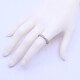Anillo sin fin oro 18k blanco con brillantes engarce 4 puntas. Anillo sin fin oro 18k blanco con brillantes engarce 4 puntas.