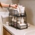 Estante Organizador Bajo Mesada Alacena Cocina 2 Cajones Multiuso Imback Color Negro Estante Organizador Bajo Mesada Alacena Cocina 2 Cajones Multiuso Imback Color Negro