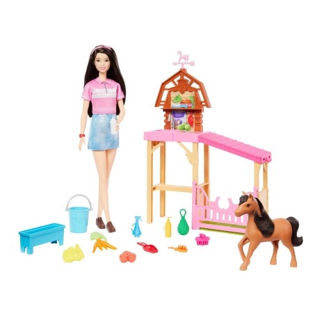 Muñeca Barbie Mysteries Cuidado de Ponys con Accesorios 001