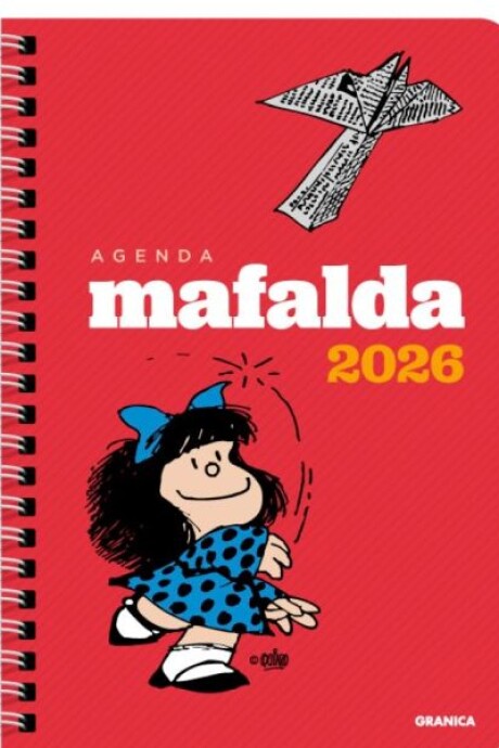 AGENDA MAFALDA 2026 ANILLADA ROJA AGENDA MAFALDA 2026 ANILLADA ROJA