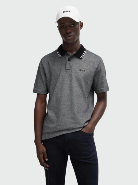 HUGO BOSS Gorra de Algodón Twill con Logo Bordado Blanco