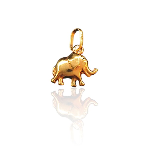 Dije Elefante-Oro bajo-Sin piedra-CP8507 Sinpiedra