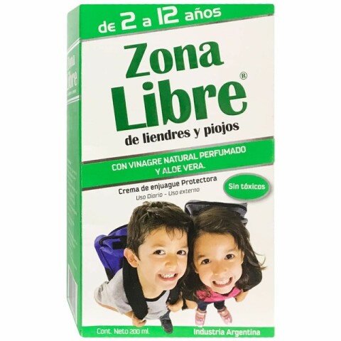 Zona Libre de liendres y piojos Crema de enjuague protectora Zona Libre de liendres y piojos Crema de enjuague protectora