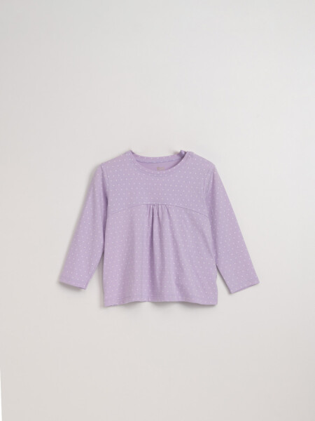 Remera manga larga corte Lila