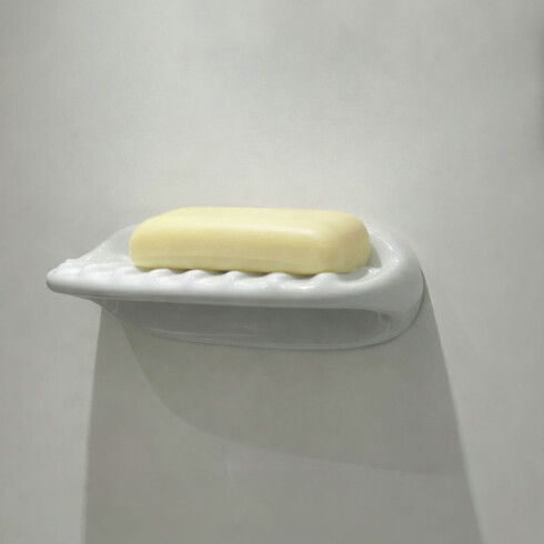 JABONERA GRANDE SATINADO CEPILLADO LOZA BLANCO BLANCO