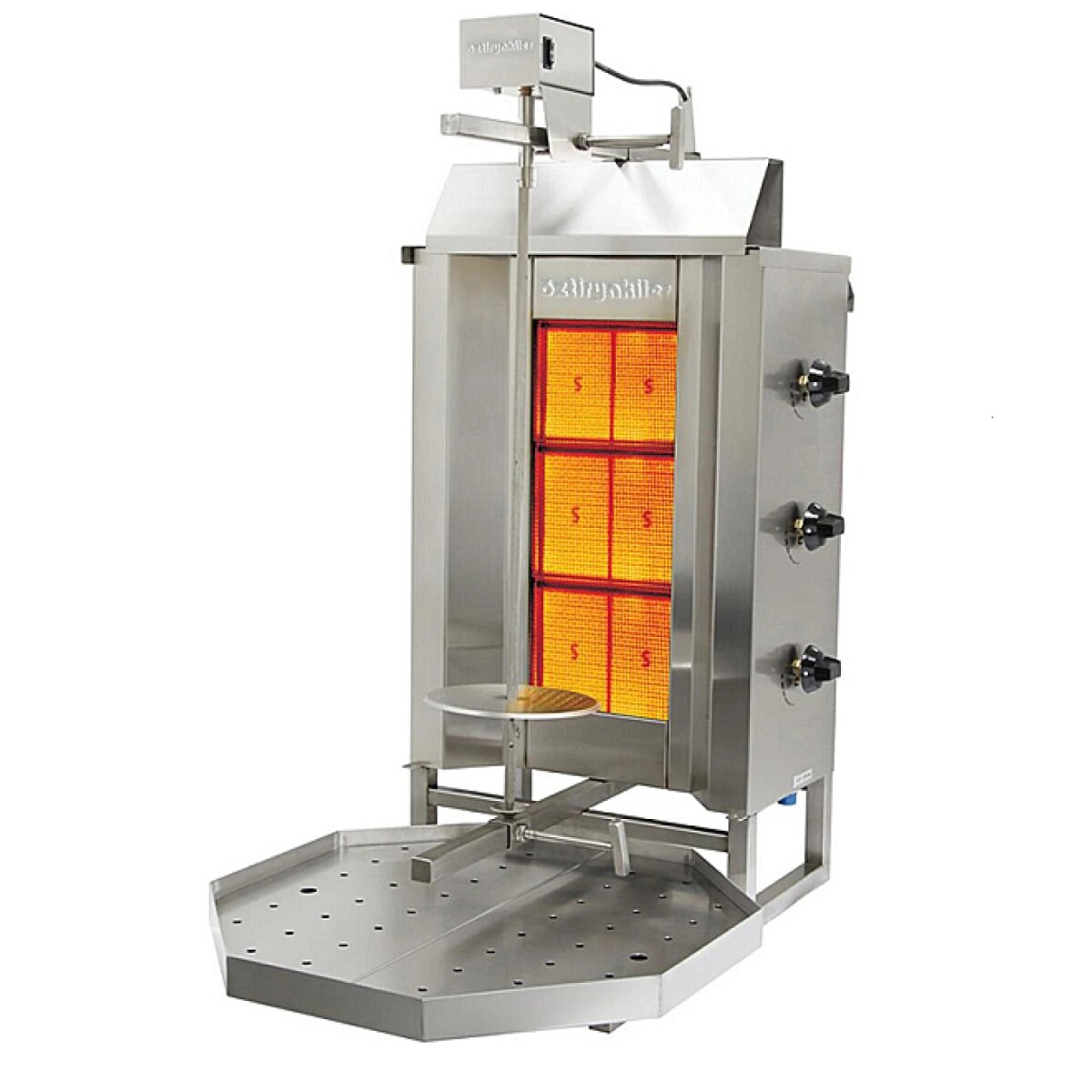 Grill Shawarma vertical a gas inox 