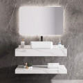 CONJUNTO DE BAÑO HABITARE MODELO NS1001-80T / MUEBLE + BACHA + ESPEJO CON LUZ Conjunto De Baño Habitare Modelo Ns1001-80t / Mueble + Bacha + Espejo Con Luz