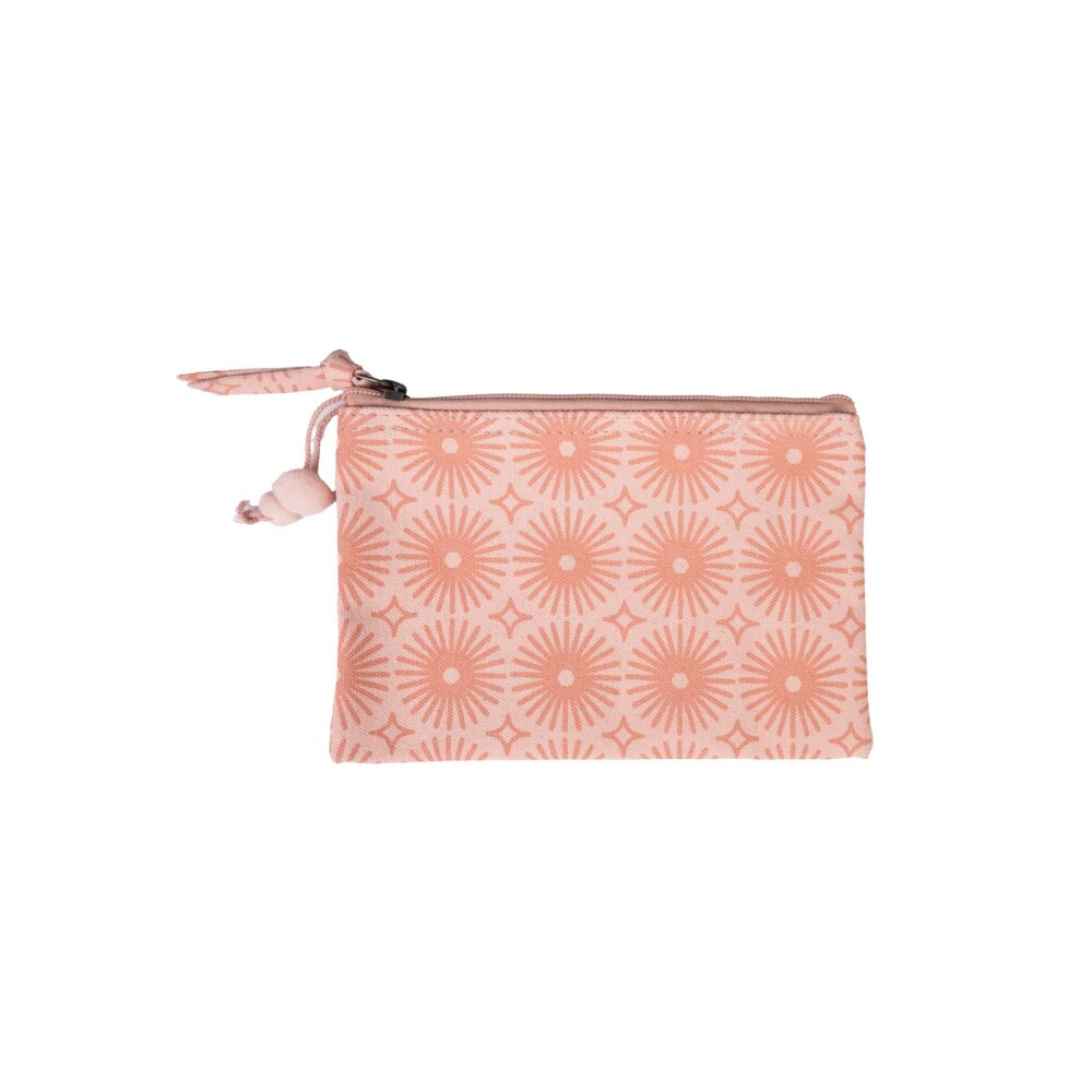 NECESSAIRE SMALL ALGODON-RECICLADO NARANJA ESTAMPADO