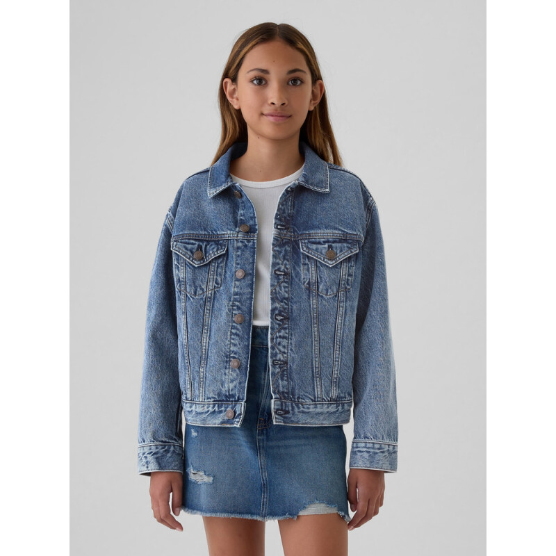 DENIM ICON JACKET MEDIUM WASH
