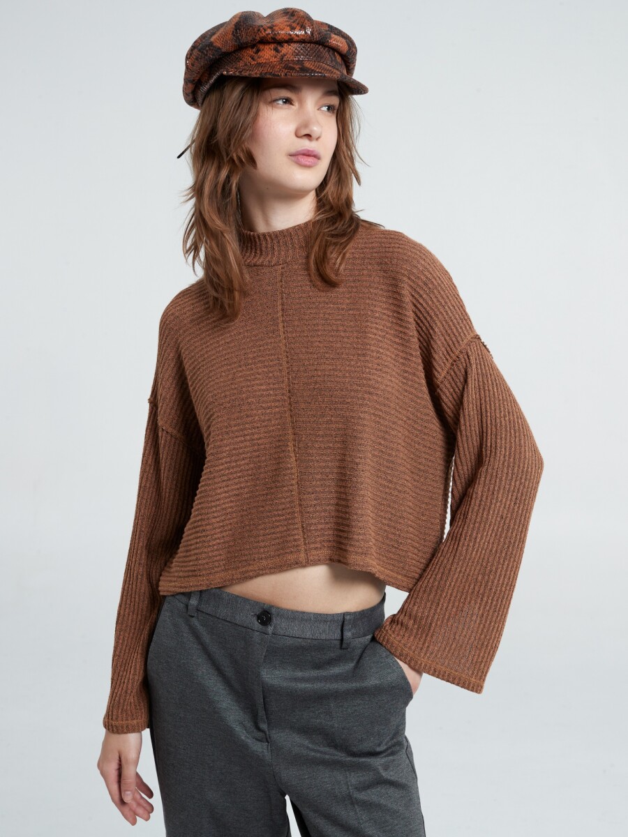 BREAK IT DOWN SWEATER RIB MOCK 