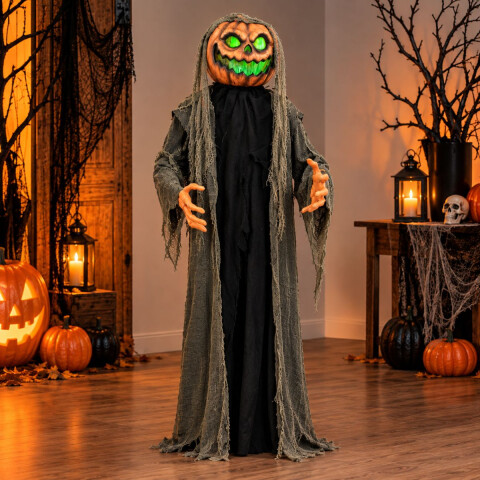 Muñeco calabaza con luz y sonido - Halloween Muñeco calabaza con luz y sonido - Halloween