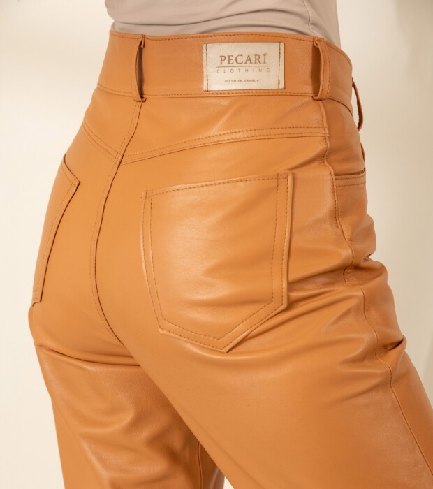 Leather Pant Camel