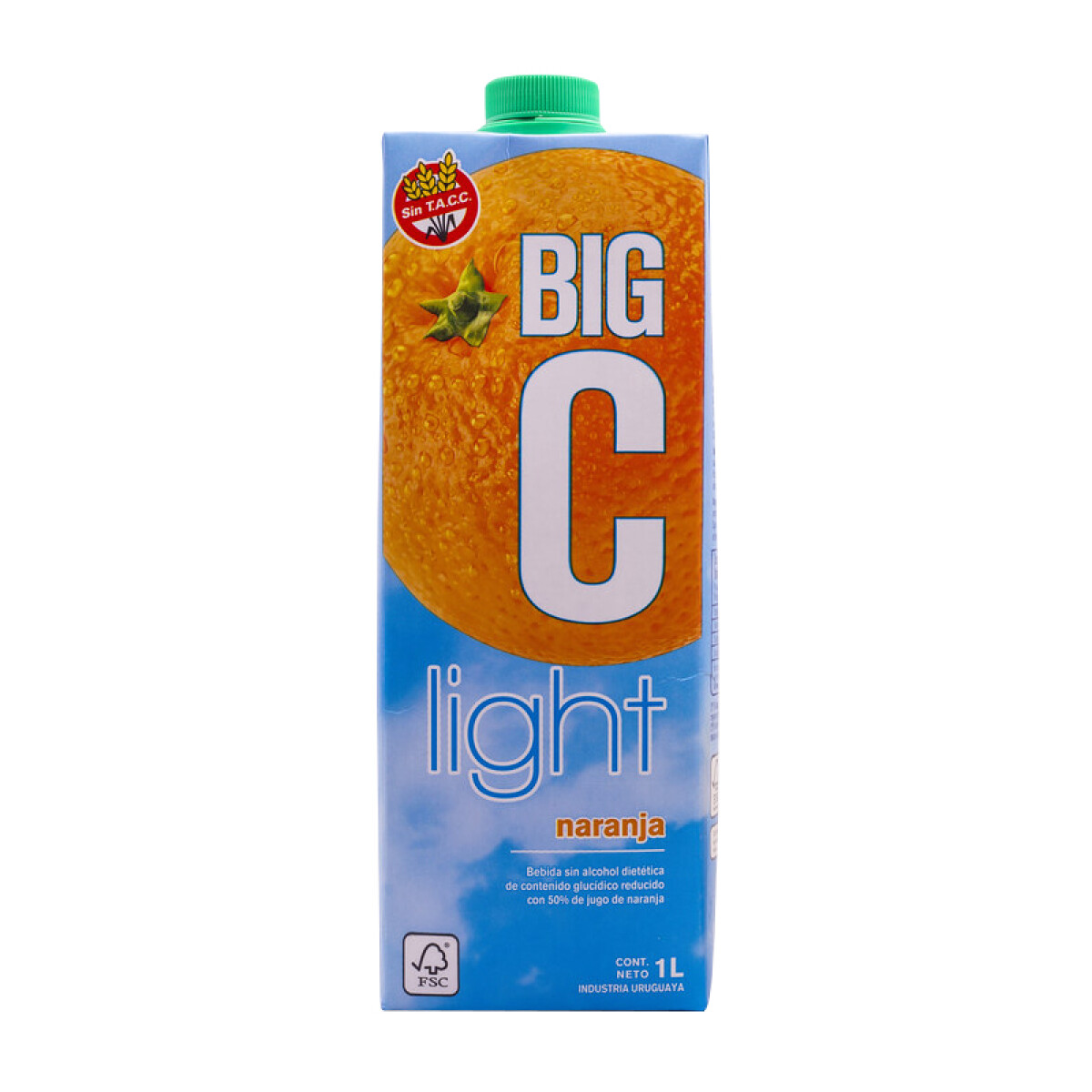Jugo BIG C 1litro Común Y Light - Big C Naranja Light 1 Litro 