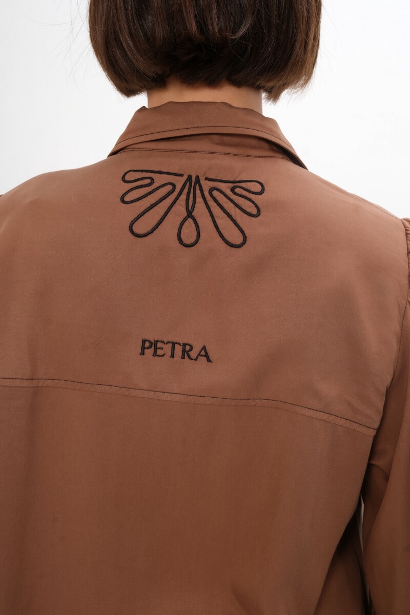 Camisa Twist Marrón