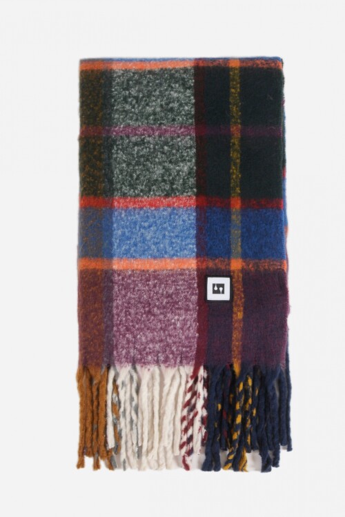 Bufanda cuadros multicolor