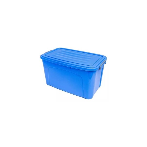 CAJA ORGANIZADORA APILABLE 30 LITROS AZUL