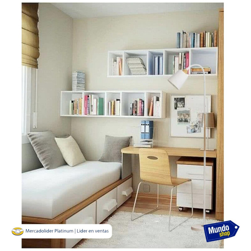 Lámpara De Pie Moderna Nórdica Flexible 1.5 Metros Calidad Blanco