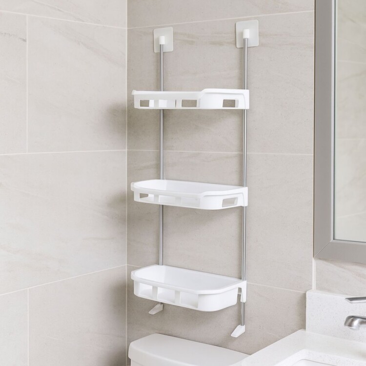 ORGANIZADOR PLASTICO BAÑO 3 ESTANTES ADHESIVO ORGANIZADOR PLASTICO BAÑO 3 ESTANTES ADHESIVO