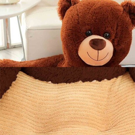 Sillón Puff Peluche Asiento Niños Animales Infantil Oso Marron